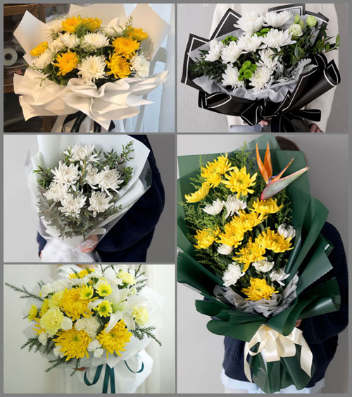 浙江省台州玉环县沙门镇白事花束代送